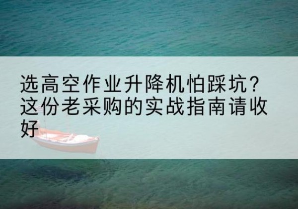 康保高空作业升降机厂家推荐-选高空作业升降机怕踩坑？这份老采购的实战指南请收好